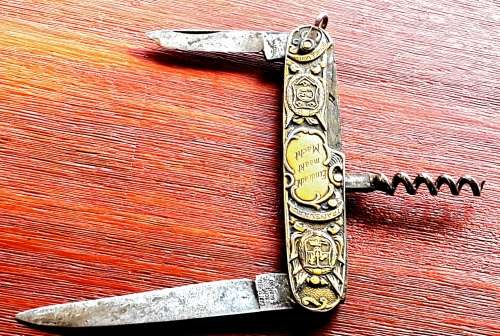 EENDRACHT MAAKT MACHT KRUGER DE WET POCKET KNIFE. CHARLES SCHLIEPER. ..SOLIGEN