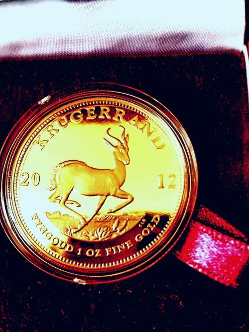 2012 PROOF KRUGER RAND 1 OUNCE .. 34 GRAMS 22ct. PROOF 70.....six available