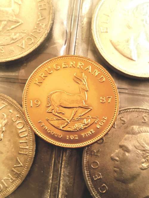 1987 KRUGER RAND 1 OUNCE 34 GRAMS 22CT GOLD