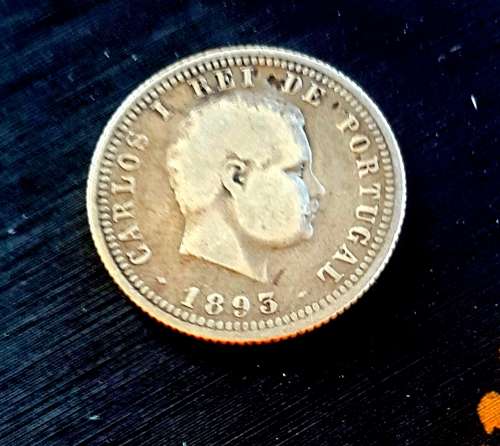 1893 PORTUGUESE 100 REIS  .912 Silver