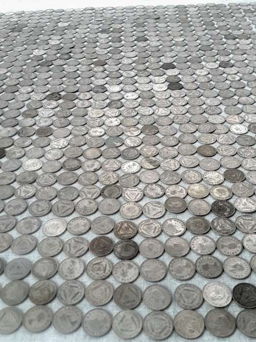 MASSIVE 3D COLLECTION .1951-1961.   930 x UNION  3D's.  1.311 KG's of silver