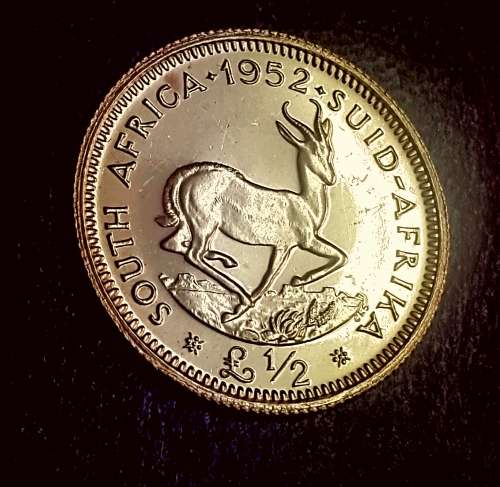 1952 SA UNION PROOF  HALF POUND.