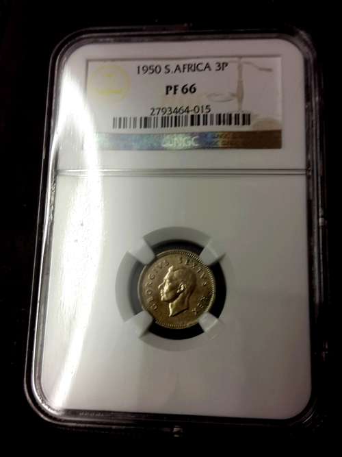 1950 SA UNION SHORT PROOF SET GRADED BY NGC..... HIGH GRADES