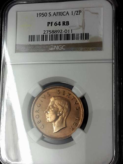1950 SA UNION SHORT PROOF SET GRADED BY NGC..... HIGH GRADES