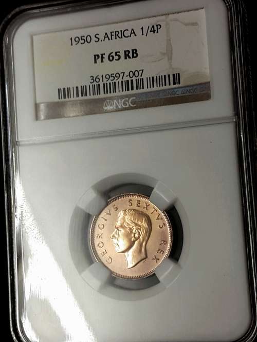 1950 SA UNION SHORT PROOF SET GRADED BY NGC..... HIGH GRADES