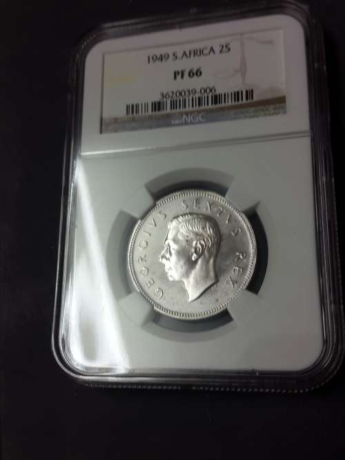 1949  SA UNION SHORT PROOF SET.... HIGH GRADES BY NGC