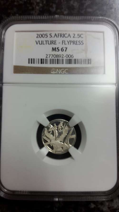 2005 FLYPRESS TICKEY VULTURE  GRADED  MS 67 BY NGC.