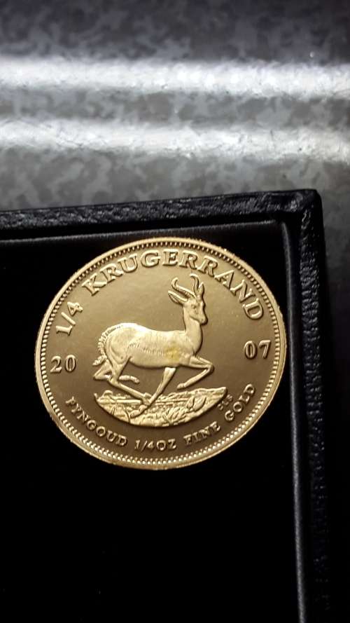 PROOF 2007 KRUGER RAND 1/4 OUNCE  22ct