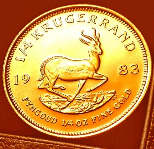 PROOF 1983 KRUGER RAND 1/4 OUNCE  22ct