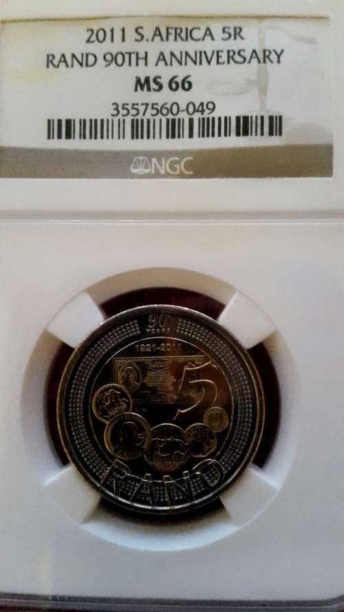 2011 RSA  R5 GRADED  MS 66   BY NGC