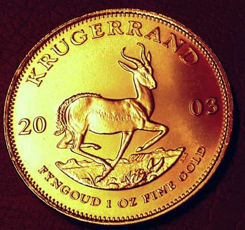 2003  ONE OUNCE KRUGERRAND   34 GRAMS 22CT  IN PERFECT CONDITION
