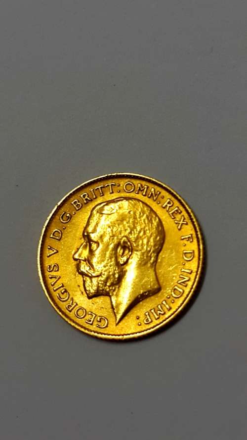 1912 GREAT BRITAIN  HALF  SOVEREIGN. WEIGHT 4 GRAMS OF 22CT GOLD