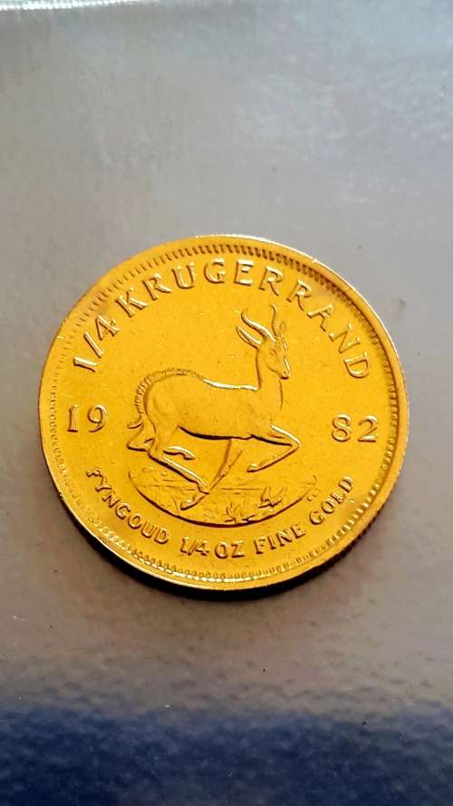 1982 KRUGER RAND 1/4 OUNCE  22ct