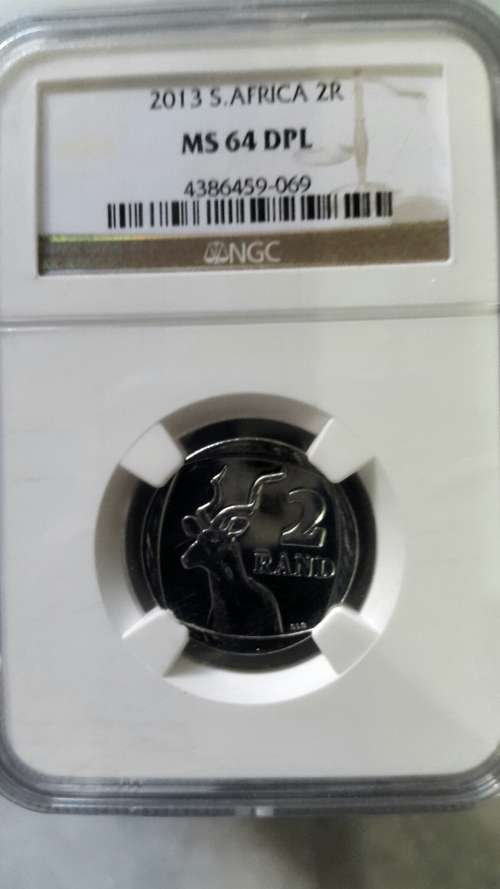 2013 RSA 2 RAND GRADED MS64 DPL BY NGC