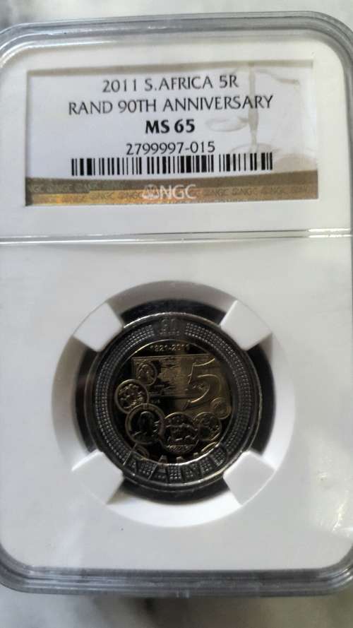 2011 RSA 5 RAND GRADED MS65 BY NGC