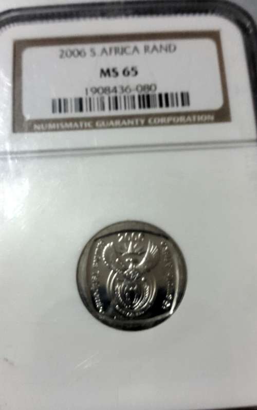 2006 RSA 1 RAND GRADED MS65 BY NGC