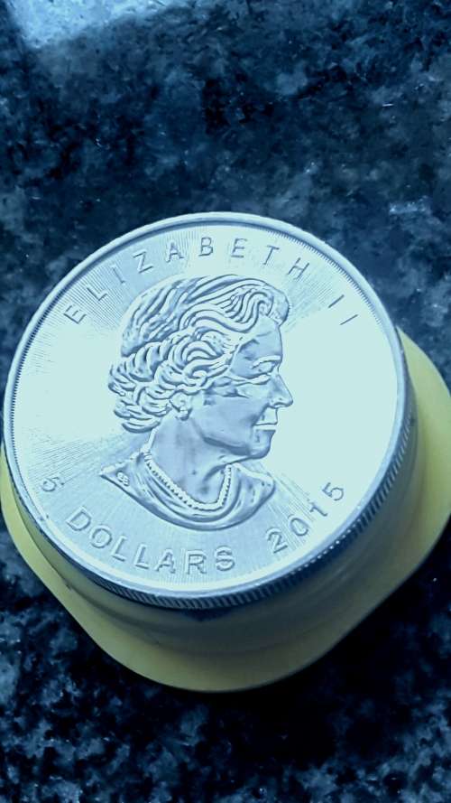 75 x BRILLIANT UNCIRCULATED 2014 CANADIAN MAPLE LEAF 1 OZ 999 SILVER 5 DOLLARS