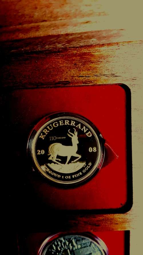 2008 KRUGERRAND LAUNCH SET. 110 YEAR ANNIVERSARY OF KRUGER NATIONAL PARK. 1 OZ PROOF KRUGERRAND WITH