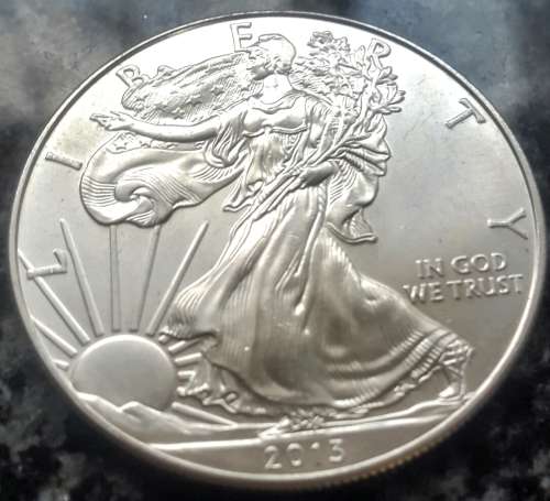 2013 BRILLIANT UNC USA LIBERTY 999 SILVER DOLLARS.  6 avaliable.  Bid is per coin