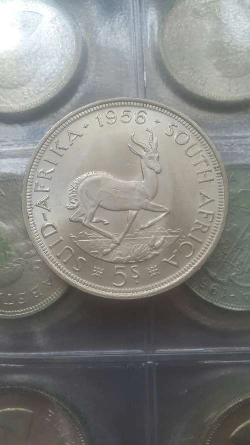 1956 SA  UNION CROWN IN HIGH  MINT STATE