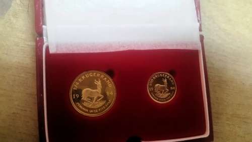 1984 PROOF 1/4 th and 1/10th KRUGERRAND SET