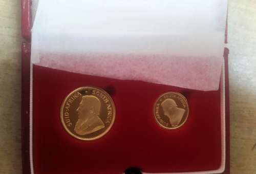 1984 PROOF 1/4 th and 1/10th KRUGERRAND SET