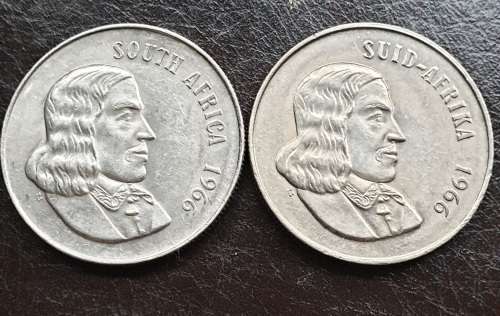 1966 English and Afrikaans Silver R1.