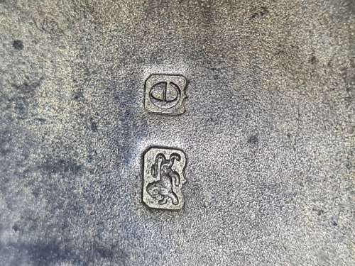 Antique solid sterling silver cigar case, Weight 93 grams sterling silver