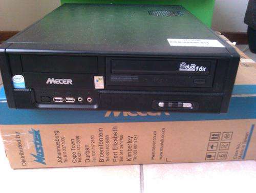 Mecer X102 desktop 3.2Ghz (2mb cache with hyperthreading),Nvidia geforce, 160gb HHD, 1GB ram ,Dvd/rw