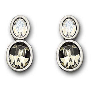 GENUINE SWAROVSKI DIVA MOONLIGHT PIERCED EARRINGS (973775)