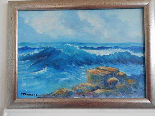 SEA ROCKS ORIGINAL PAINTING ARTIST