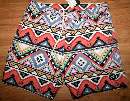 Von Zipper - Mens Multi Coloured "Happy Daze" Beach Shorts - Size 34