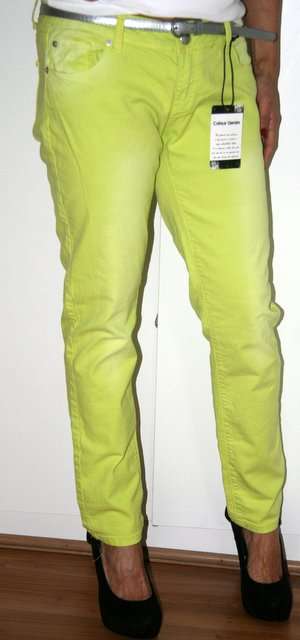 Petite by Kelso - Lime Green Skinny Jeans - Size 14P (36)