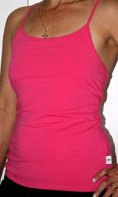 '''CLEARANCE SALE'''          Playboy - Cerise Spagetti Strap Tank Top - size Medium