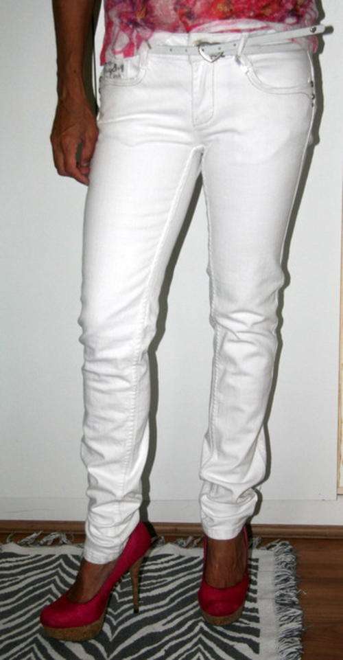 Sissy Boy - White Skinny Jeans - size10 (28 inch)