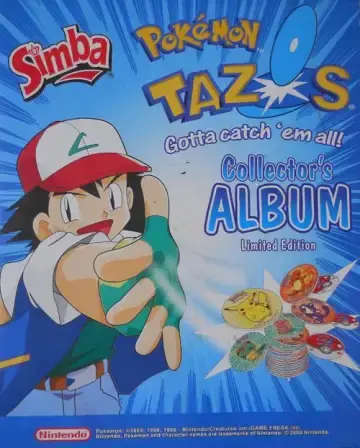 Pokémon Tazos Collectors Album Limited Edition - Complete with Tazos