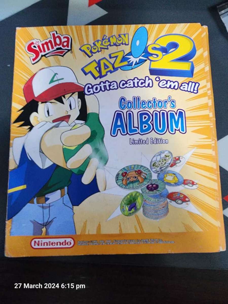 Pokémon Tazos Collectors Album 2 - Incomplete