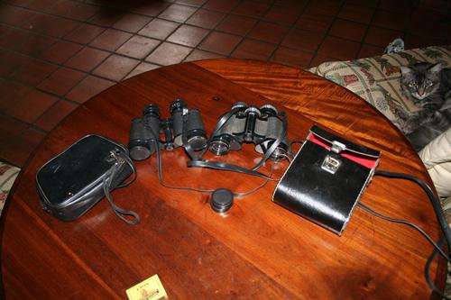 Beroflex and Halina - binoculars with carry cases - have checked and they appear ok