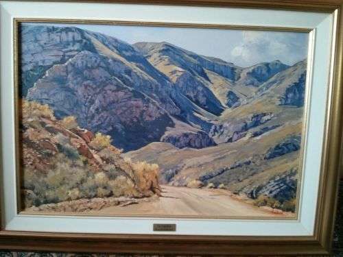LARGE TED HOEFSLOOT OIL (SCENE IN THE SWARTBURG PASS)