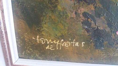 TONY DE FREITAS OIL FRAMED