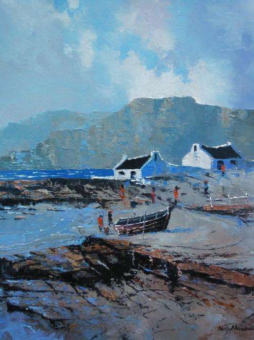 Neil janse van NIevenhuizen SIGNED oil on canvas on board 35 x 40 cm