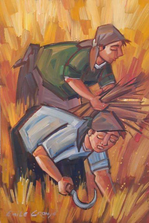 EMILE CRONJE 40 X 60 CM REAPERS