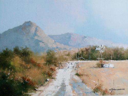 Neil janse van NIevenhuizen SIGNED oil on canvas on board 35 x 25 cm