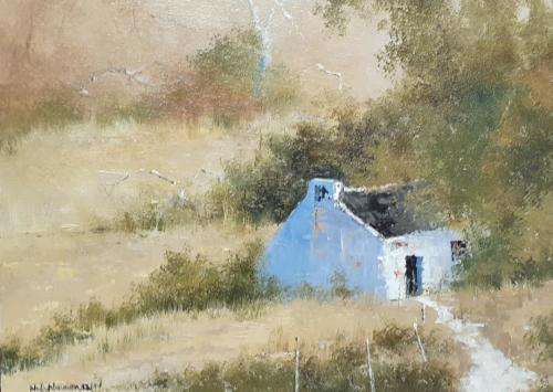 Neil janse van NIevenhuizen SIGNED oil on canvas on board 35 x 25 cm