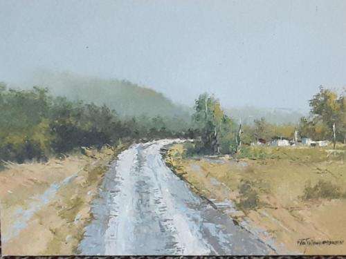 Neil janse van NIevenhuizen SIGNED oil on canvas on board 35 x 25 cm