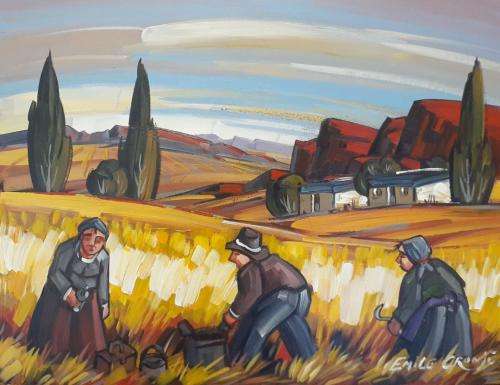 EMILE CRONJE 60 X 45 CM OIL ON BOARD