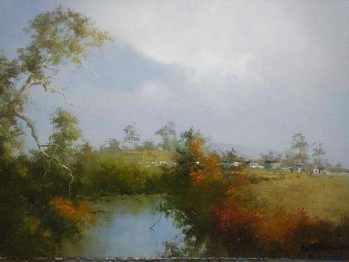 Neil janse van NIevenhuizen SIGNED oil on canvas on board 35 x 25 cm