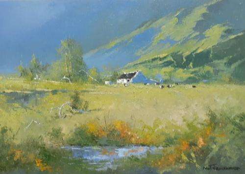 Neil janse van NIevenhuizen SIGNED oil on canvas on board 35 x 25 cm