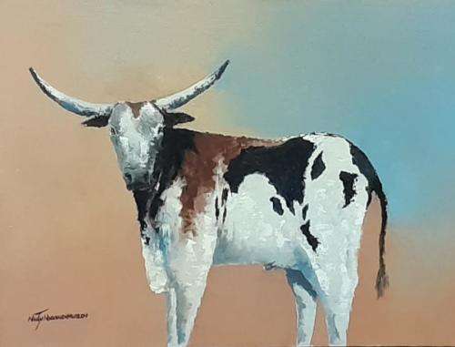 Neil janse van NIevenhuizen SIGNED oil on canvas on board 35 x 25 cm