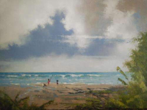 Neil janse van NIevenhuizen SIGNED oil on canvas on board 35 x 25 cm